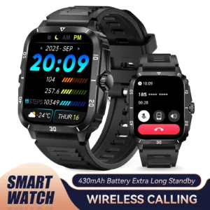 EIGIIS Smart Watch 3ATM Waterproof, 100+ Sport Mode
