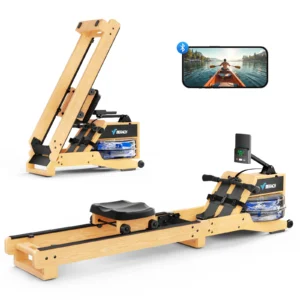MERACH Water Rowing Machines, Oak Wood Rower