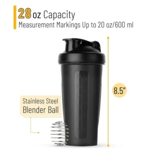 1pc Portable Protein Shaker 600ml
