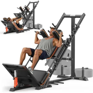 FEIERDUN 3‑in‑1 Leg Press Hack Squat Machine
