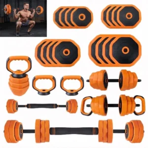 Adjustable Dumbbells, 44lbs Free Weight Set with Connector,4 In1 Dumbbells Set